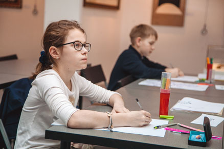 Graduation of the children’s group at the National School of Calligraphy