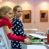 Classes of the children's group of the national School of Calligraphy