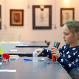 Classes of the children's group of the national School of Calligraphy