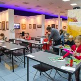 Classes of the children's group of the national School of Calligraphy