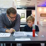 Classes of the children's group of the national School of Calligraphy