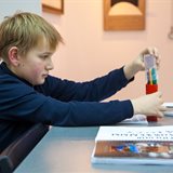 Classes of the children's group of the national School of Calligraphy
