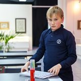 Classes of the children's group of the national School of Calligraphy