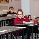 Children's classes at the National School of Calligraphy