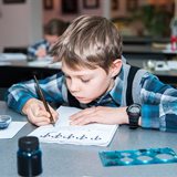 Children's classes at the National School of Calligraphy