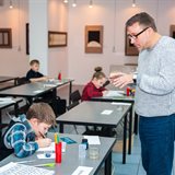 Children's classes at the National School of Calligraphy