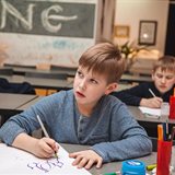 Final class of the children’s group at the National School of Calligraphy