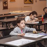 Final class of the children’s group at the National School of Calligraphy