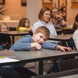 Final class of the children’s group at the National School of Calligraphy