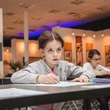 Final class of the children’s group at the National School of Calligraphy