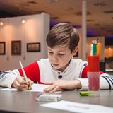 Final class of the children’s group at the National School of Calligraphy